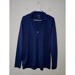 Patagonia Mens Blue Capilene Quarter Zip Made in USA Size Large